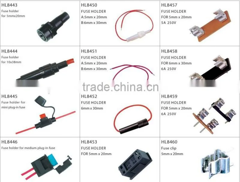 AC DC 100V-220V fuse holder BASE With signal light