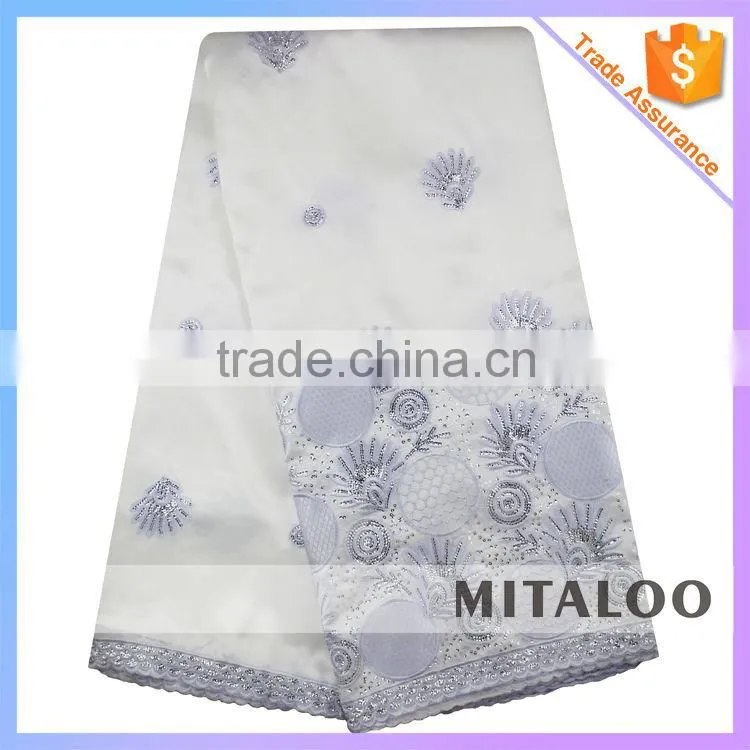 Mitaloo MGP1008 Hotselling Yellow Lace African New George Lace Nigeria Silk Lace