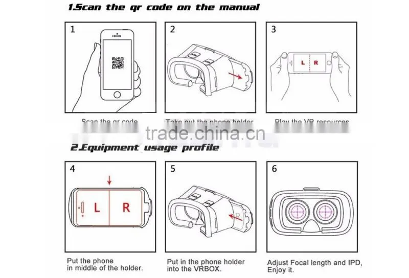 2nd Generation Virtual Reality 3D Movies Games Vr Box 3DGlasses For Smartphone Home Theater