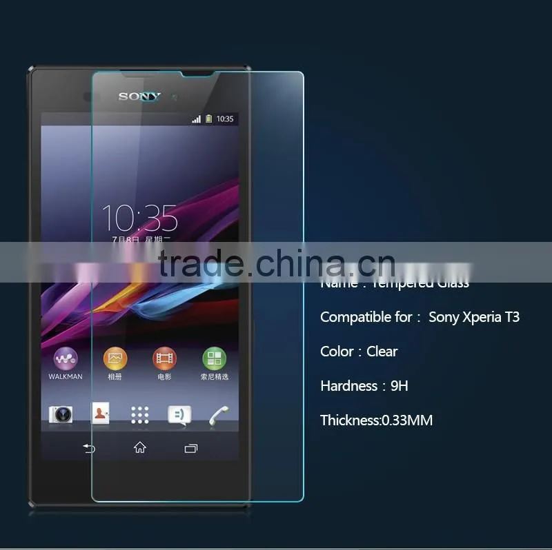 New coming long lasting for Sony Xperia T3 tempered glass screen protector