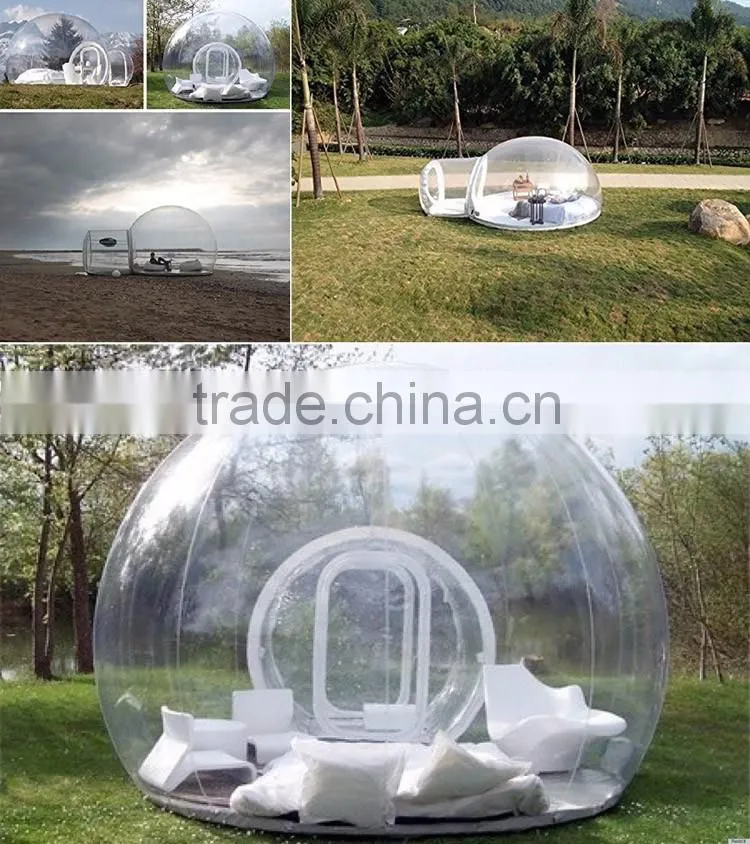Clear Inflatable Lawn Tent Inflatable Bubble Dome Tent Camping Igloo Inflatable Clear Tent