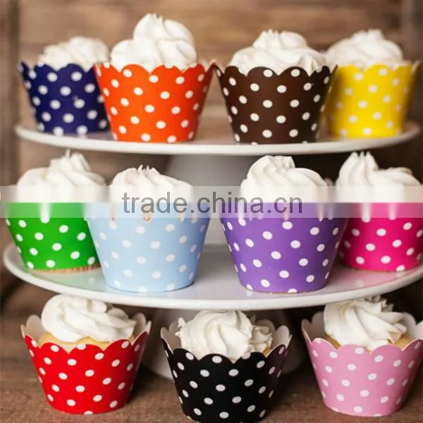 Party Supplies Striped Cupcake Wrappers Wedding Birthday Cake Decoration