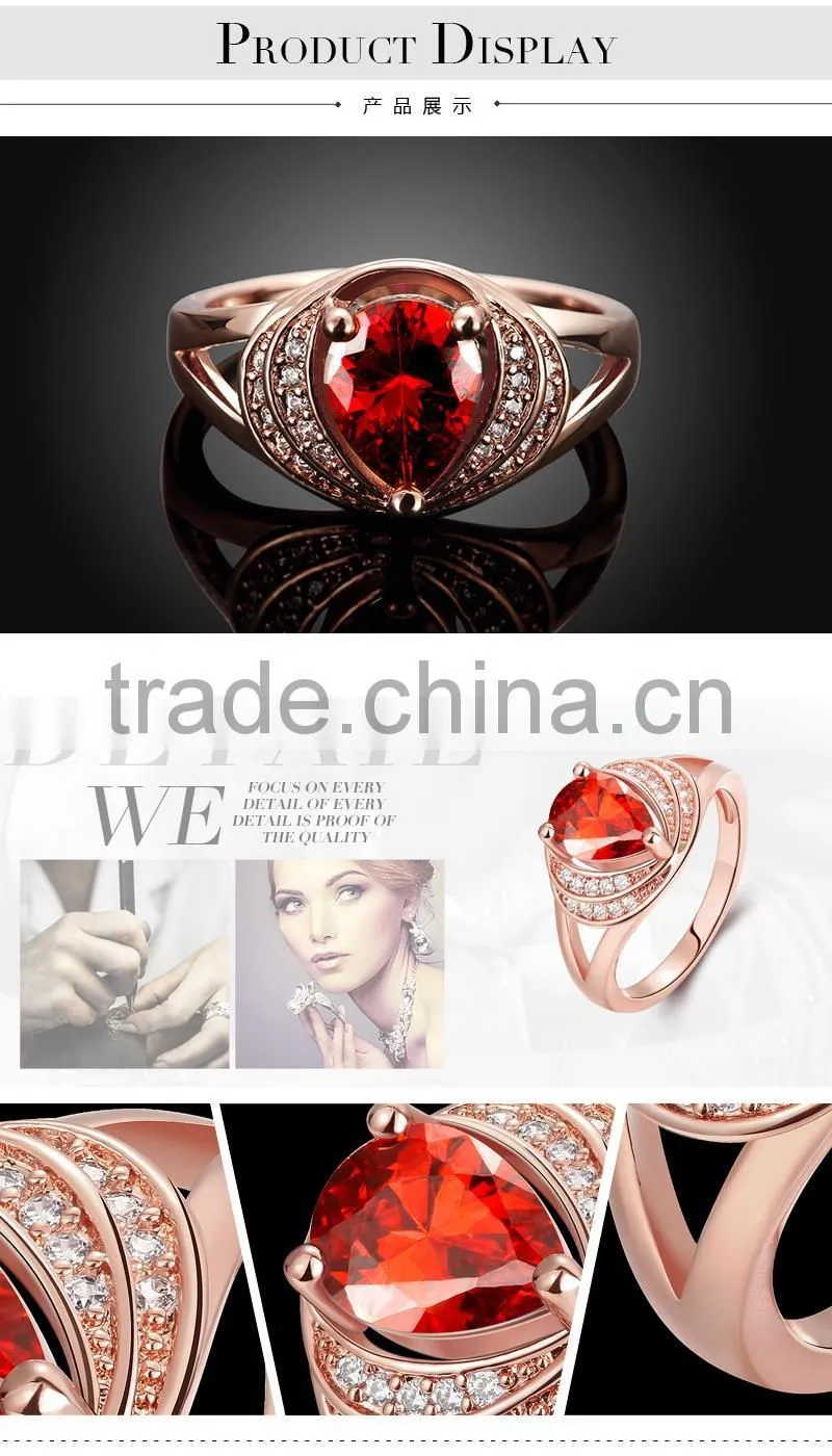 2015 new big stone rare gemstone ring design mens