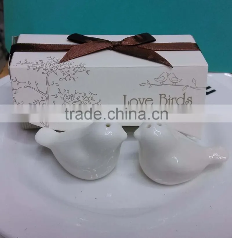 lovel birds ceramic salt & pepper shakers