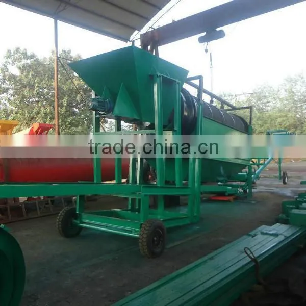 Mobile Gold Panning Equipment Rotary Drum Screen