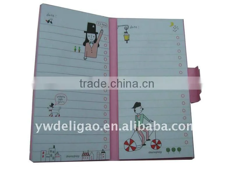 Note Book Shapes Color Removable Super Sticky Notes for Office Stationery