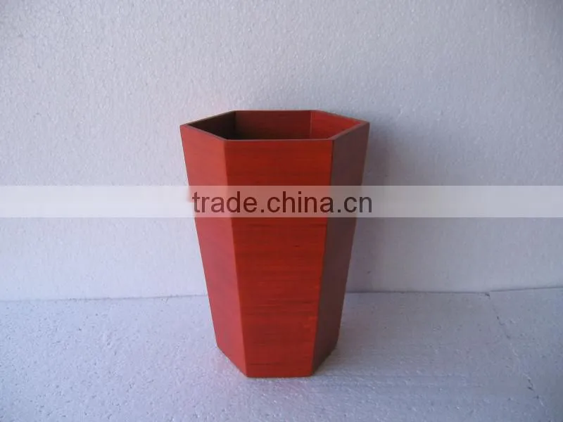 Laminated bamboo tube
