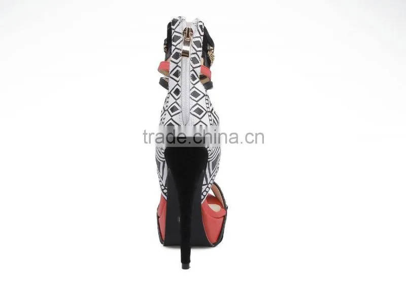 2016 New Summer Sandals Fashion Open Toe High Platform High Heel Women Shoes Fancy Sandals Lady
