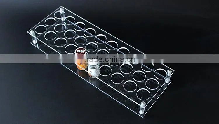 2015 Custom acrylic display stand/clear acrylic cosmetic storage racks/PMMA desktop Lipstick storage box
