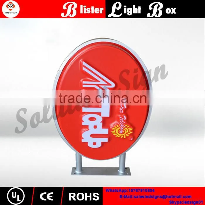 LED advertisement printed vacuum form shop sign