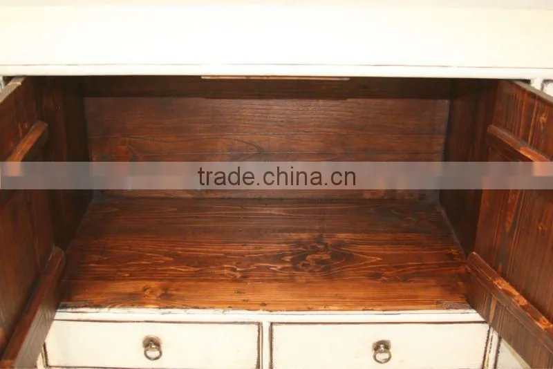 antique Chinese furniture white sideboard
