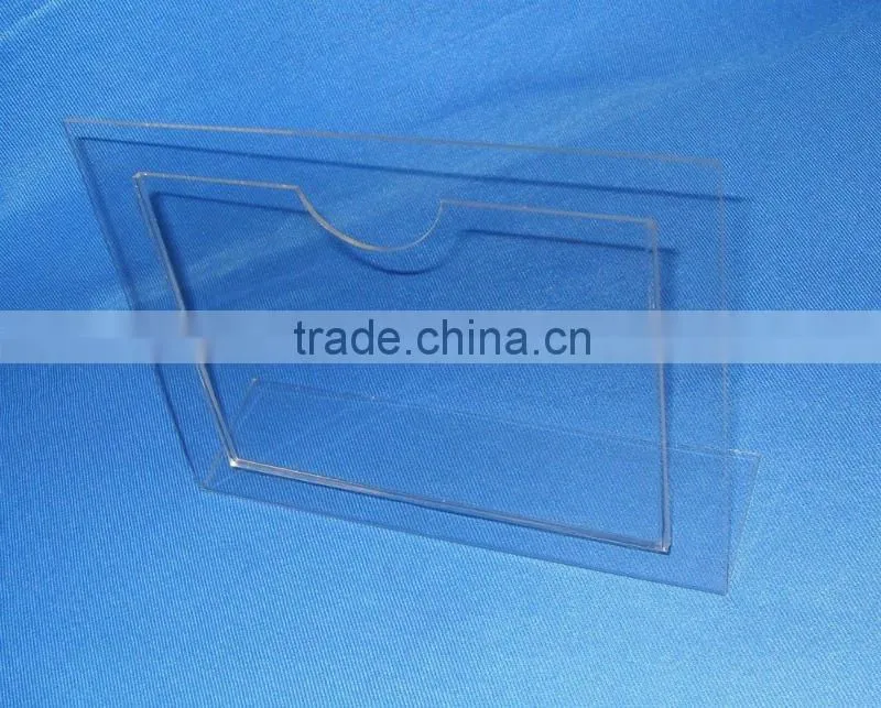 Acrylic poster holder for counter display