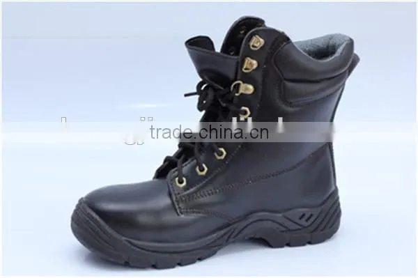 PU injection work boots for construction light surface leather safety shoe 8083