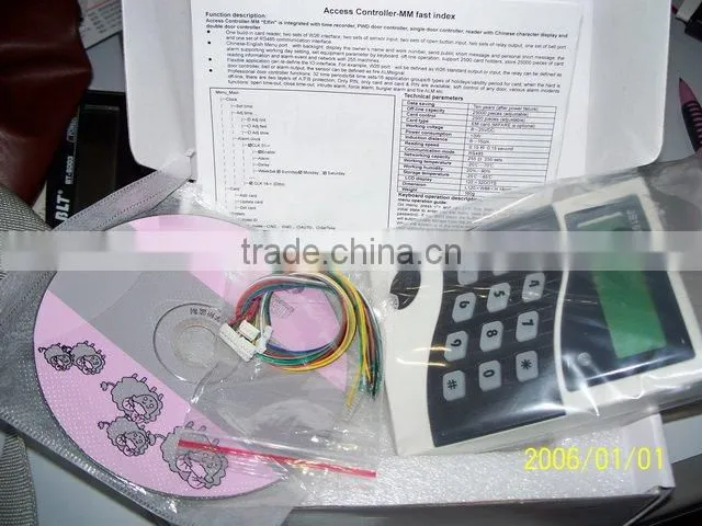 Low cost standalone rfid access control js168 with time attendance
