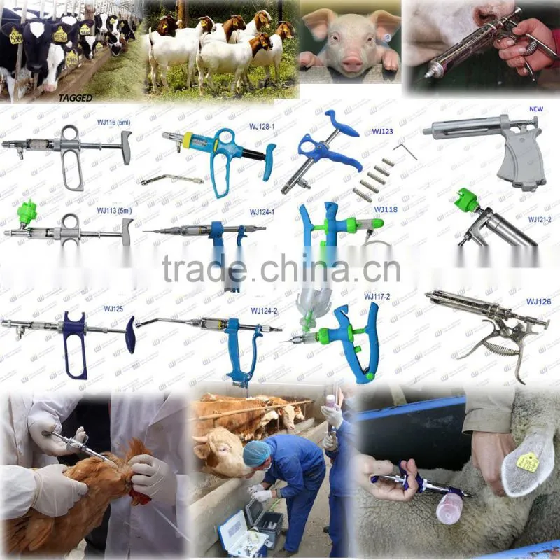 Plastic TPU ear tag with metal Neil male tag WJ402-BF