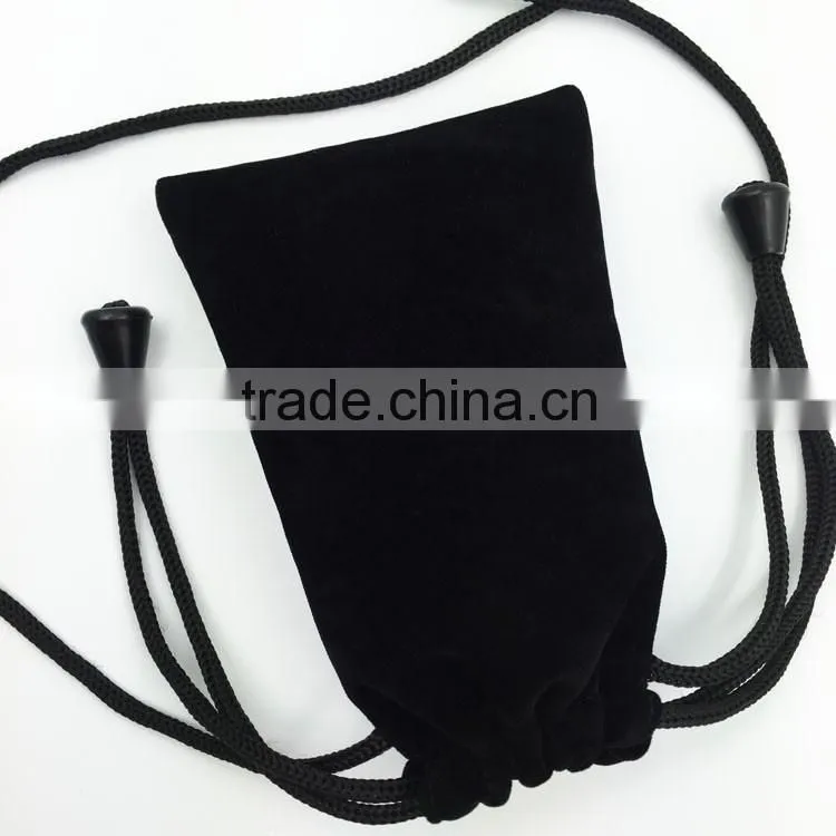 Velvet pouch with drawstring small velvet pouches for jewelry/camera lens/mobile