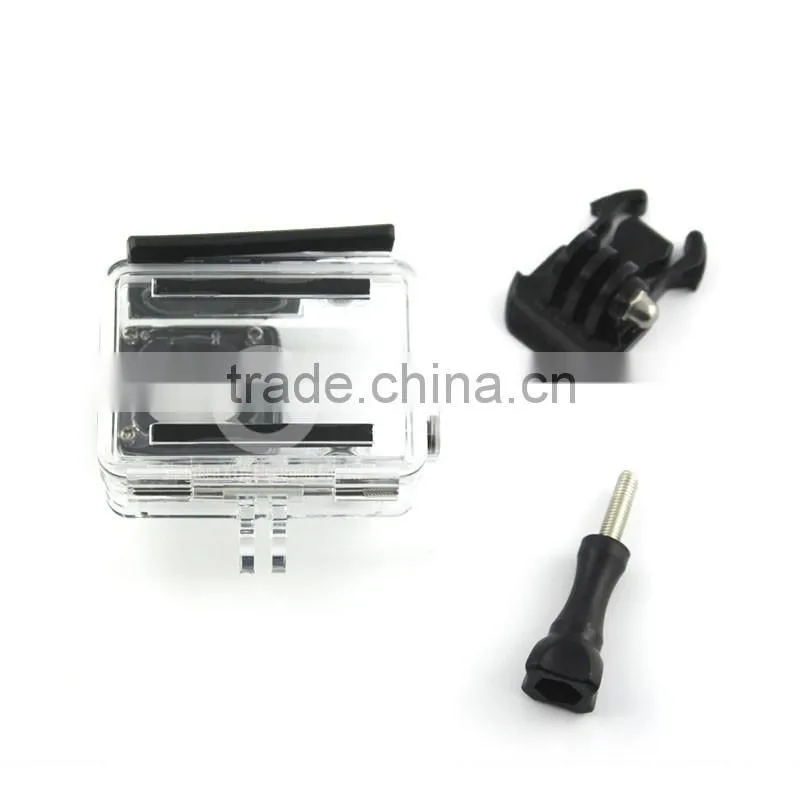 35m Waterproof Skeleton Housing (100% testing) for Gopro Hero 4,for xiaomi action camera