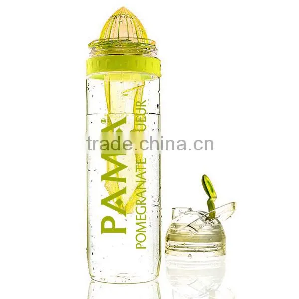 2015 upgraded FDA certified 680ml/22oz TRITAN water bottle with ice stick