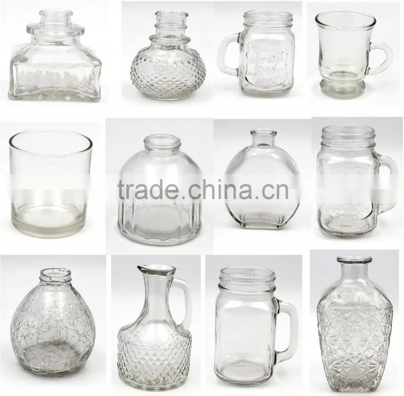 LBY empty milk and water glass bottle for home