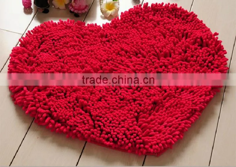 Microfiber door mat microfiber chenille bath rug and mat