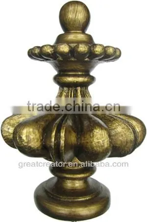 Home Decor Black Classic Ball Bed Finials