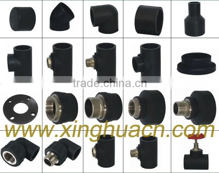 China wholesale custom HDPE fittings , hdpe pipes fittings , hdpe compression fittings