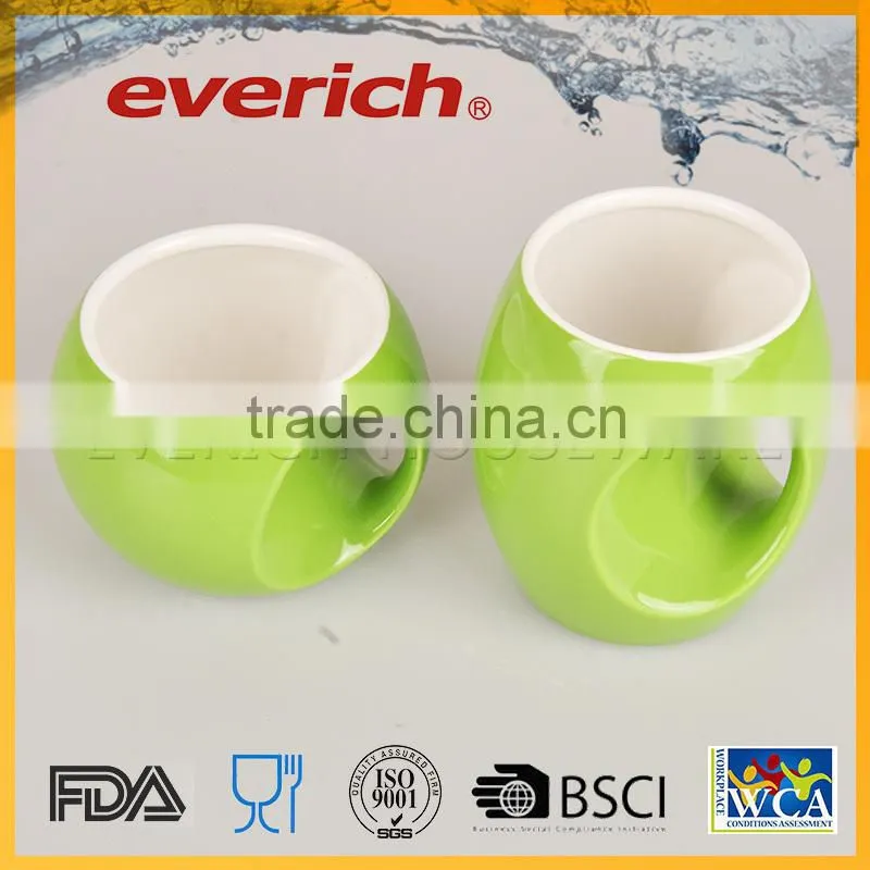 Good reputation high quality ceramic travel mug with plastic lid