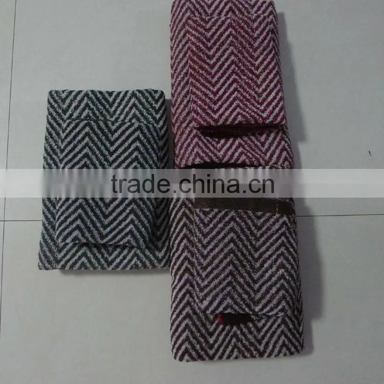 Square Yarn Dyed jacquard Customized kids face towels