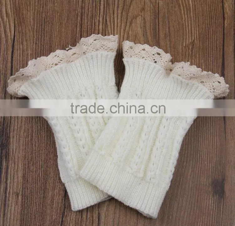 Wholesale Acrylic Crochet Leg Warmers For Women Sex Lace Leg Warmers