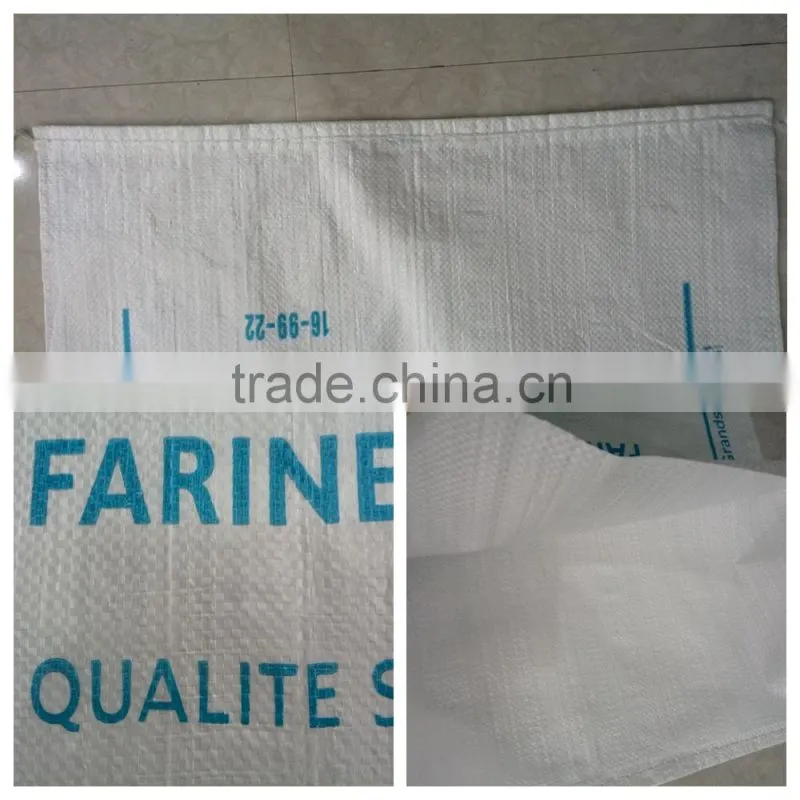 agriculture product packaging use pp woven bag for coconut flour FARINE DE BLE