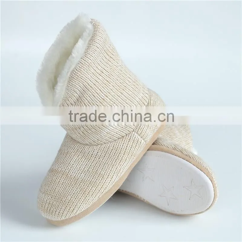 Ladies slipper knit boots