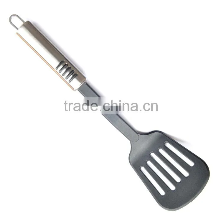 food grade nylonfrying slotted spoon in steel handle