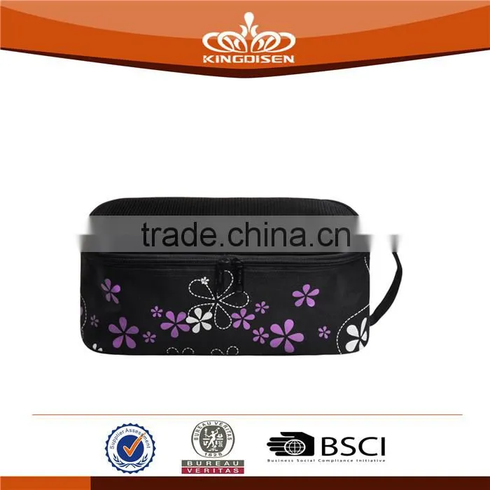 Polyester Material Lady Floral Shoe Bag