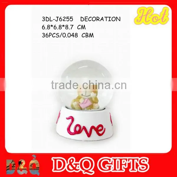poly resin christmas photo snow globes