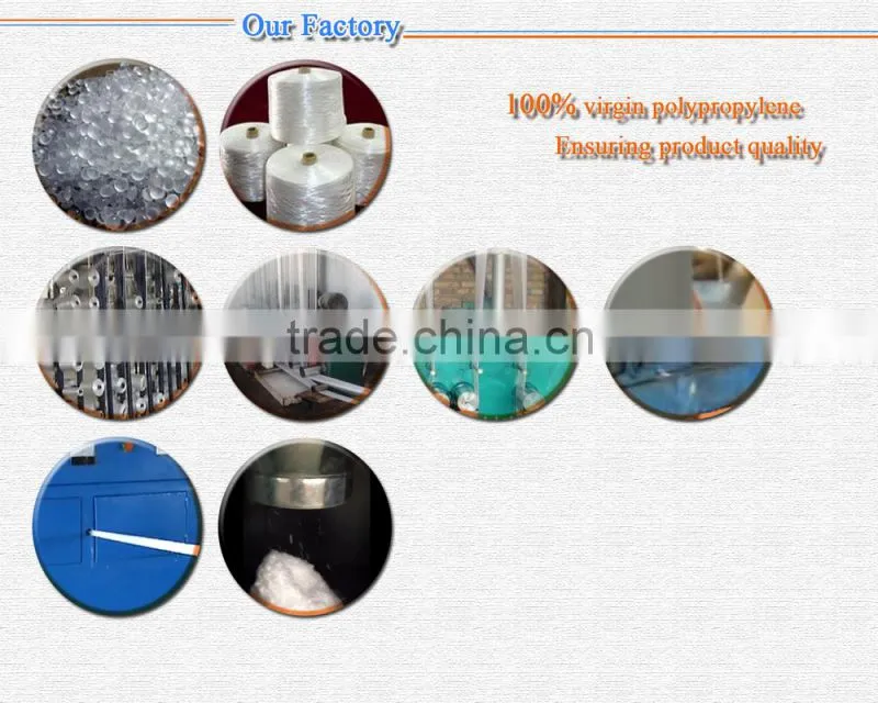 China Factory pp fiber for concrete , pp staple fiber