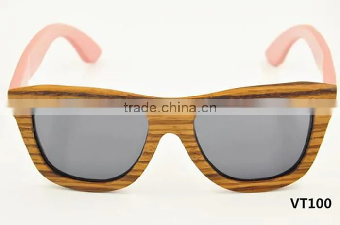 2016 new style classic retro UV400 mirror lens design bamboo wooden polarized sunglasses sun glasses
