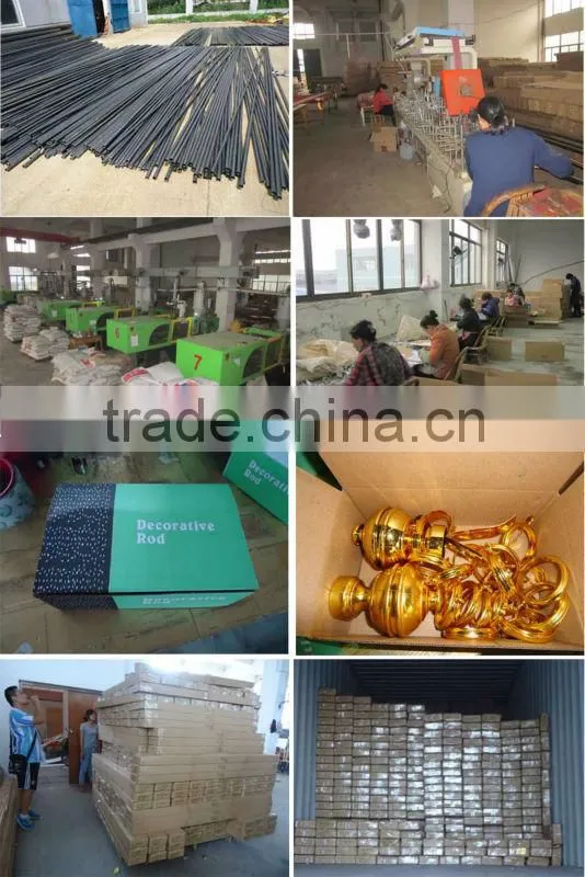 35+26mm double curtain rod with pvc paper coat