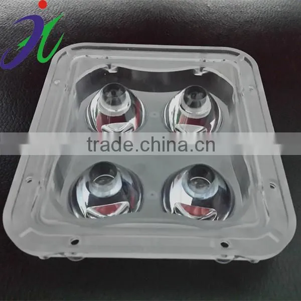 4*1W plastic lens for outdoor landscape LED underground light lens