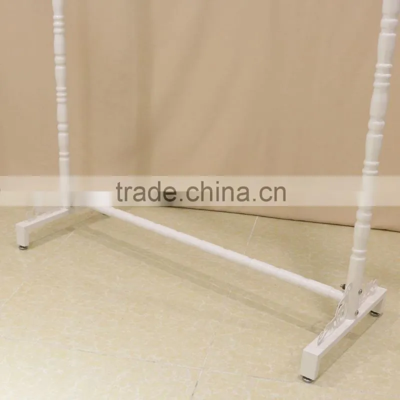 QD-F179Signgle line meta signgle line hanging clothes display racks
