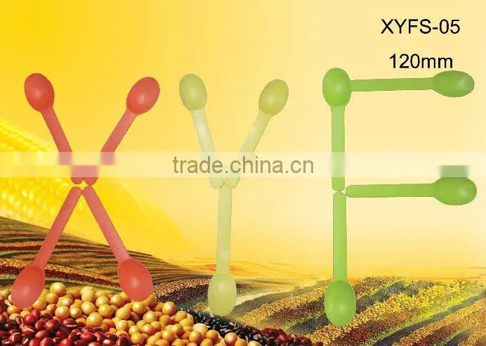 colourful 100% Biodegradable disposable ice cream spoon