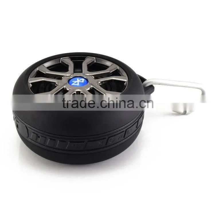 Special tyre shape design bluetooth speaker, promotion gift tire shape mini speaker, low price wireless speaker