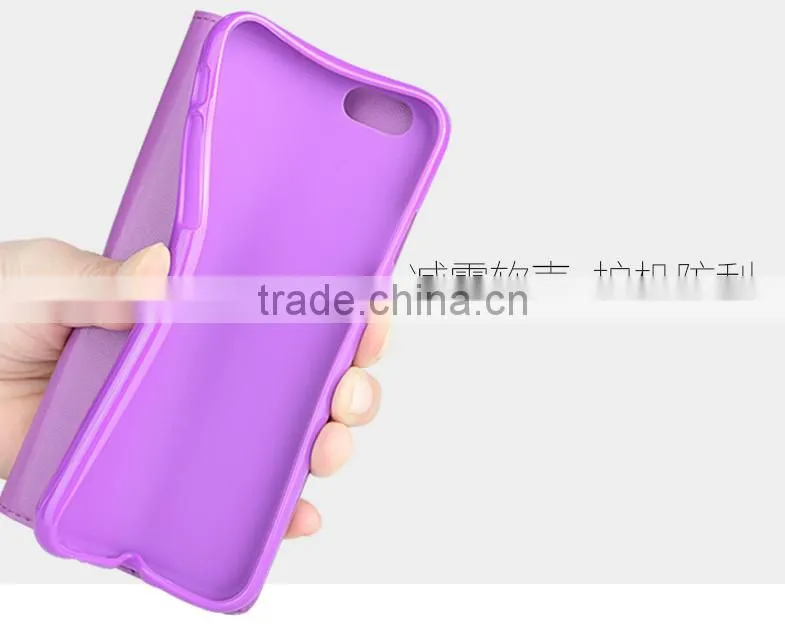HD Open Window View Design Phone Case, Wallet Leather Case For iPhone 6