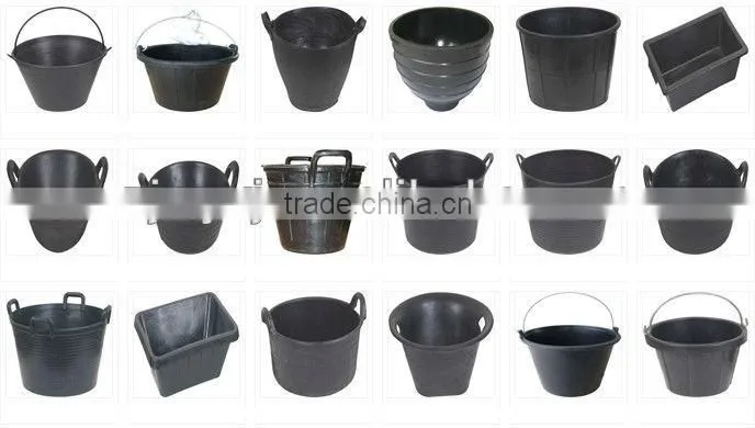 10L cement rubber bucket with handle,construction/building tools