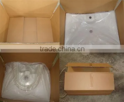 8056 Ceramic Counter top Cabinet Basin thin edge basin Bathroom Sink PVC Vanity
