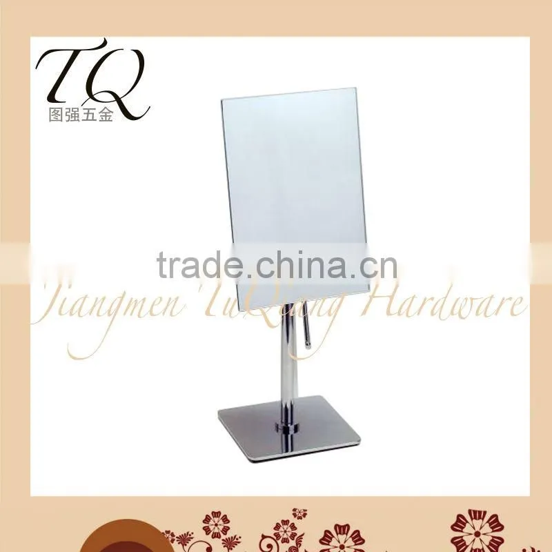 Table standing single sided rectangle makeup mirror
