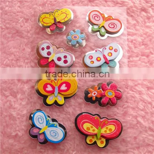 DIY cartoon Attractive foam kids 3d handmade art sticker,3d handmade sticker,3d sticker