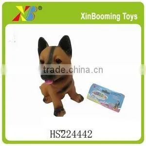 7.5" soft plastic toy dog model for kids