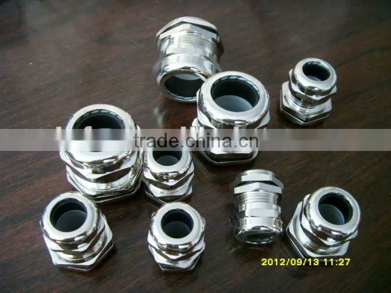 Cable connector/M20X1.5 nickel plated brass cable glands