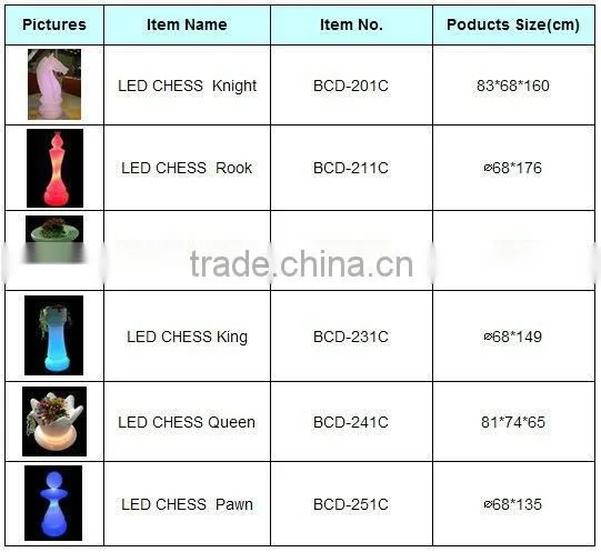 LED Outdoor Furniture-Giant Chess