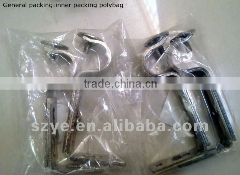 Curtain accessories AC copper iron single curtain rods bracket and hardware